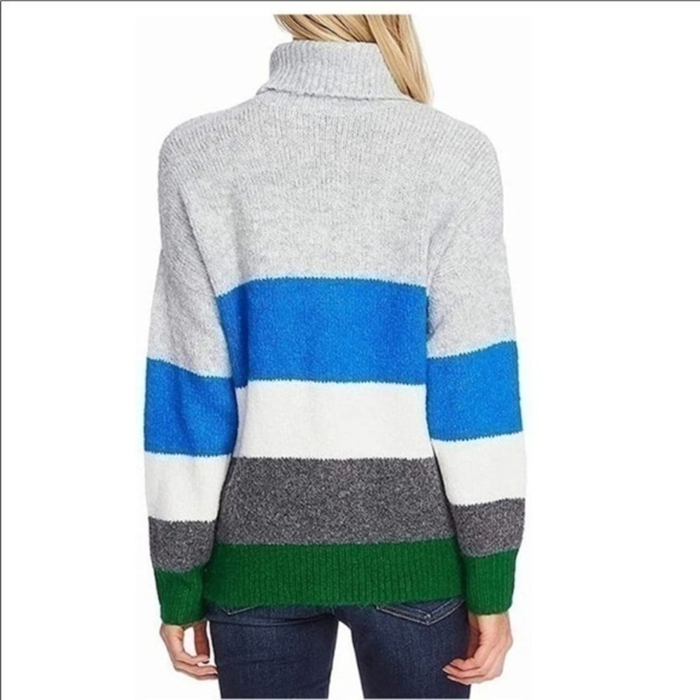 Vince Camuto Vivid Hues Peacock Turtleneck… - Picture 2 of 7